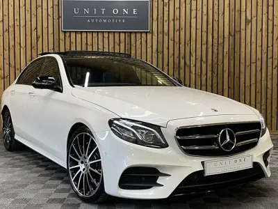 Used Mercedes E300 AMG line 2020 White Sedan