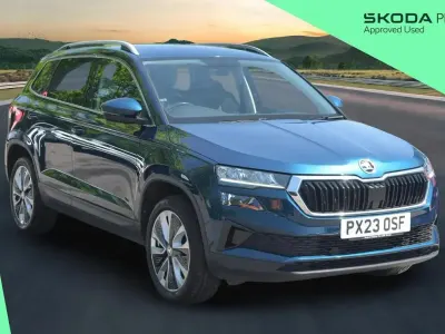 Used Skoda Karoq SE L 108 HP (79 kW) 2023 Blue SUV