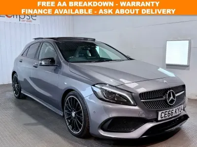 Used Mercedes A180 AMG line 107 HP (78 kW) 2016 Grey Hatchback