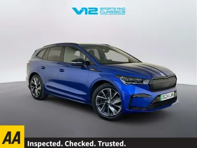 Used Skoda Enyaq iV SportlinePlus 210 kW (286 HP) 2024 Blue SUV