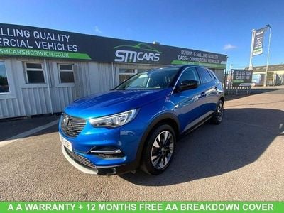 Used Vauxhall Grandland X Sport 130 HP (95 kW) 2019 Blue SUV