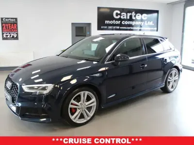 Used Audi A3 Sportback S-Line 116 HP (85 kW) 2018 Blue Hatchback