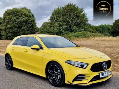 Used Mercedes A35 AMG Executive 2021 Yellow Hatchback