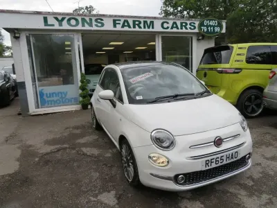 Used Fiat 500 Lounge 85 HP (62 kW) 2015 White Hatchback
