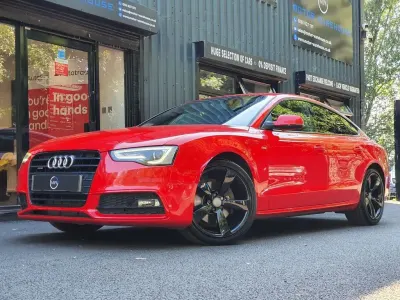 Used Audi A5 Sportback Black Edition 225 HP (165 kW) 2014 Red Hatchback