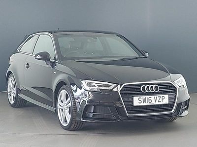 Used Audi A3 S-Line 150 HP (110 kW) 2016 Black Hatchback