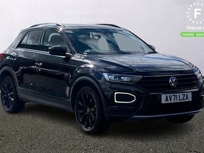 used VW T-Roc HATCHBACK 1.5 TSI EVO Black Edition 5dr ction leather trimmed steering wheel] [Bluetooth telephone and audio connection for compatible devices,Lane assist with warning text instrument cluster,Automatic coming/leaving home lighting functio