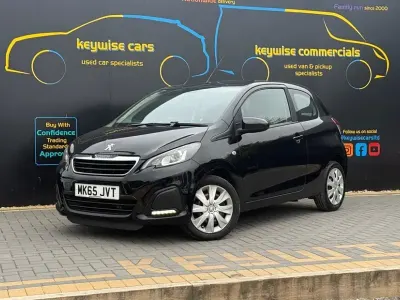 Usado Peugeot 108 Active 2015 Negro Utilitario