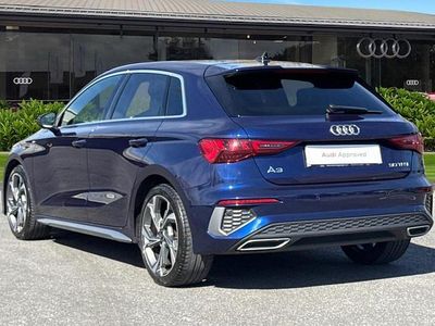 Usado Audi A3 Sportback S-Line 110 HP (80 kW) 2023 Azul Citadino