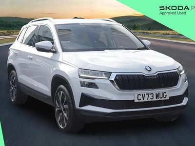 Used Skoda Karoq SE L 147 HP (108 kW) 2024 Moon white metallic SUV
