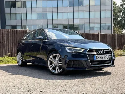 Used Audi A3 Sportback S-Line 190 HP (139 kW) 2016 Blue Hatchback