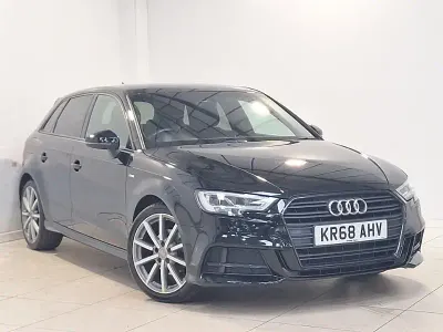 Used Audi A3 Black Edition 116 HP (85 kW) 2019 Black Sedan