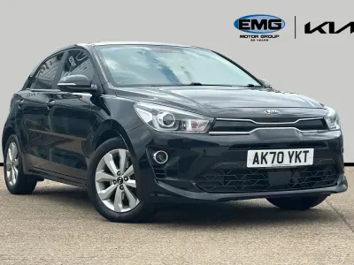 Begagnad Kia Rio 118 HK (86 kW) 2020 Svart Halvkombi