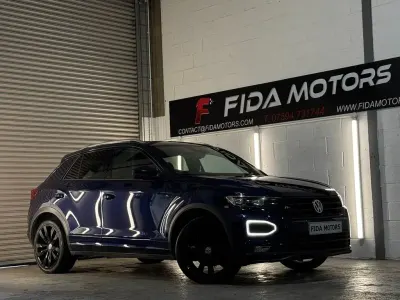 Used VW T-Roc R-line 150 HP (110 kW) 2020 Blue SUV