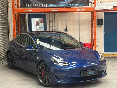 Used Tesla Model 3 Performance 82 kW (112 HP) 2020 Blue Sedan