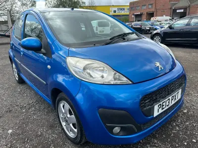 Begagnad Peugeot 107 Active 68 HK (50 kW) 2013 Blå Halvkombi