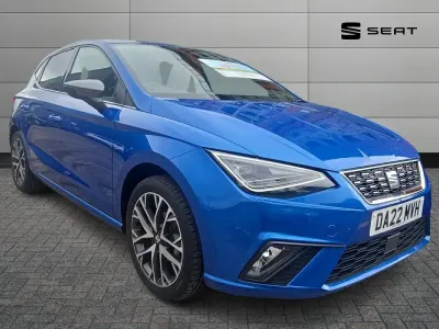 Used Seat Ibiza XCELLENCE 94 HP (69 kW) 2022 Blue Hatchback