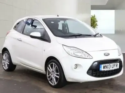 Used Ford Ka Metall 69 HP (50 kW) 2013 White Hatchback