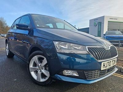 Used Skoda Fabia SE L 95 HP (69 kW) 2021 Blue Hatchback