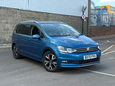 Used VW Touran SEL 150 HP (110 kW) 2021 Blue MPV