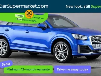 Usado Audi Q2 S-Line 116 CV (85 kW) 2018 Azul SUV