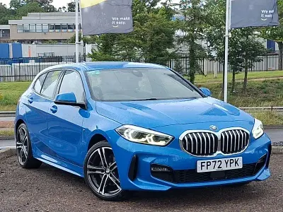 Used BMW 118 M Sport 136 HP (100 kW) 2022 Blue Hatchback