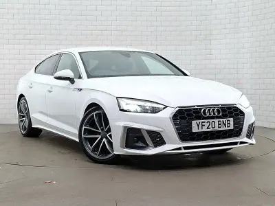 Used Audi A5 S-Line 163 HP (119 kW) 2020 White Coupe