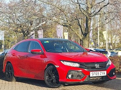 Red Used 2019 Honda Civic EX Hatchback | £14,998 (Fair price)