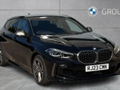 Used BMW M135 Shadowline 302 HP (222 kW) 2023 Black sapphire metallic paint Hatchback