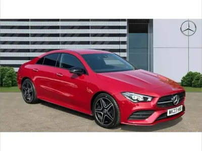 Used Mercedes CLA200 AMG Line Premium 161 HP (118 kW) 2023 Red Coupe