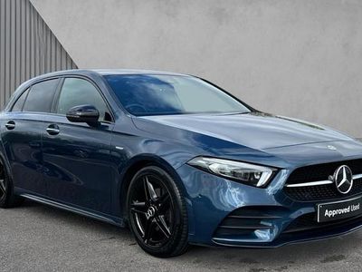 Used Mercedes A180 AMG Line Premium Plus 136 HP (100 kW) 2022 Denim blue metallic