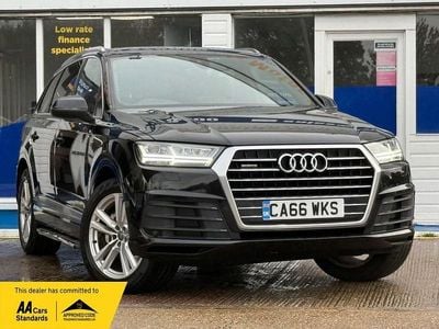 Black Used 2017 Audi Q7 S-Line SUV | £19,750 (Good price)
