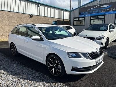 Used Skoda Octavia SE Technology 115 HP (84 kW) 2020 White Estate