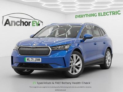 Used Skoda Enyaq iV ecoSuite 131 kW (179 HP) 2021 Blue SUV