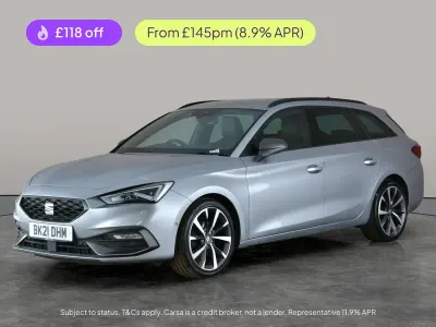 Used Seat Leon FR Sport 130 HP (95 kW) 2021 Silver Estate
