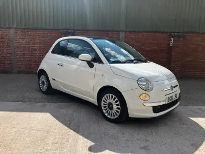 Used Fiat 500 Lounge 69 HP (50 kW) 2012 White Hatchback