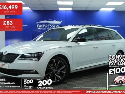 White Used 2019 Skoda Superb SportLine Estate | £16,499 (Fair price)