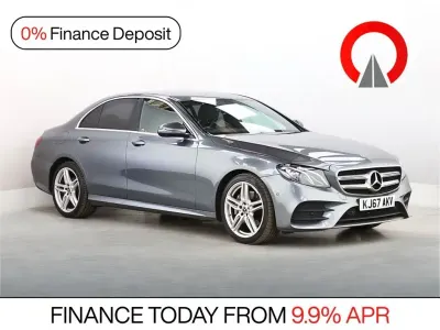 Used Mercedes E220 AMG line 194 HP (142 kW) 2018 Grey Sedan