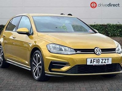 Used VW Golf VII R-line 150 HP (110 kW) 2018 Yellow Hatchback