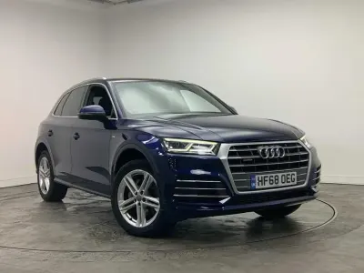 Used Audi Q5 S-Line 248 HP (182 kW) 2018 Blue SUV