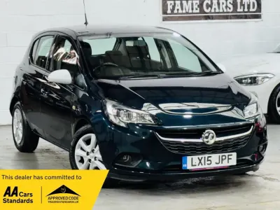 Used Vauxhall Corsa Design Edition 90 HP (66 kW) 2015 Green Hatchback