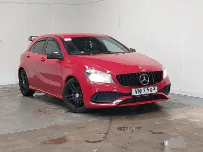 Used Mercedes A160 AMG line 102 HP (75 kW) 2017 Red Hatchback