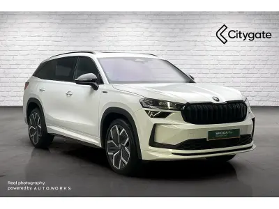 Used Skoda Kodiaq SportLine 110 HP (80 kW) 2025 Moon white metallic SUV