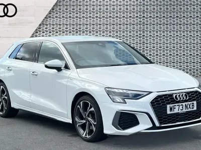 Used Audi A3 S-Line 150 HP (110 kW) 2023 White Sedan