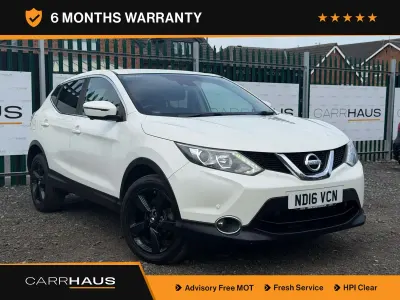Used Nissan Qashqai N-Connecta 110 HP (80 kW) 2016 White SUV