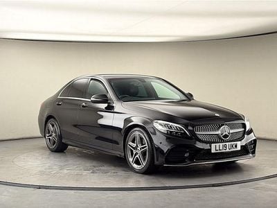 Used Mercedes C200 AMG line 184 HP (135 kW) 2018 Obsidian black Sedan