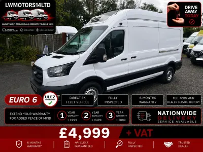 Used Ford Transit 130 HP (95 kW) 2022 White Van