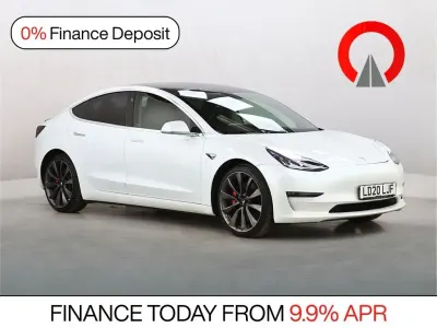 Used Tesla Model 3 Performance 461 kW (627 HP) 2020 White Sedan