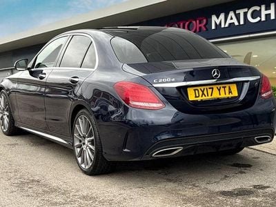 Used Mercedes C200 AMG line 136 HP (100 kW) 2017 Blue Sedan