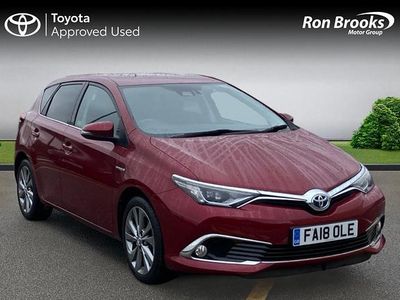 Used Toyota Auris Hybrid 2018 Red Hatchback
